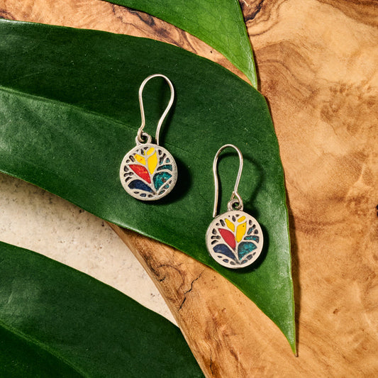 Silver "Bosque Colorscape" Earrings