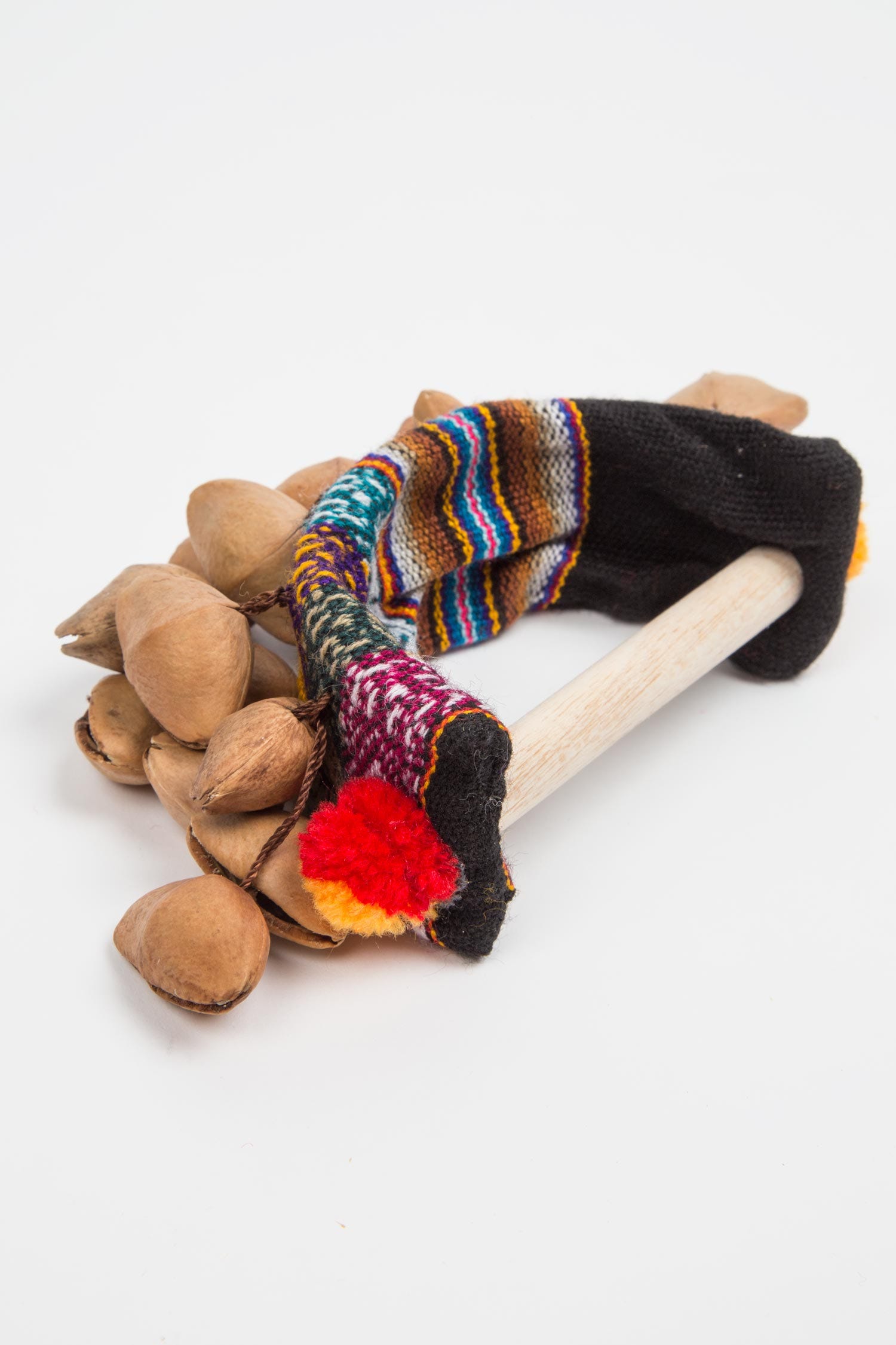Rattle seed pods/wood 4.5W brown/multi