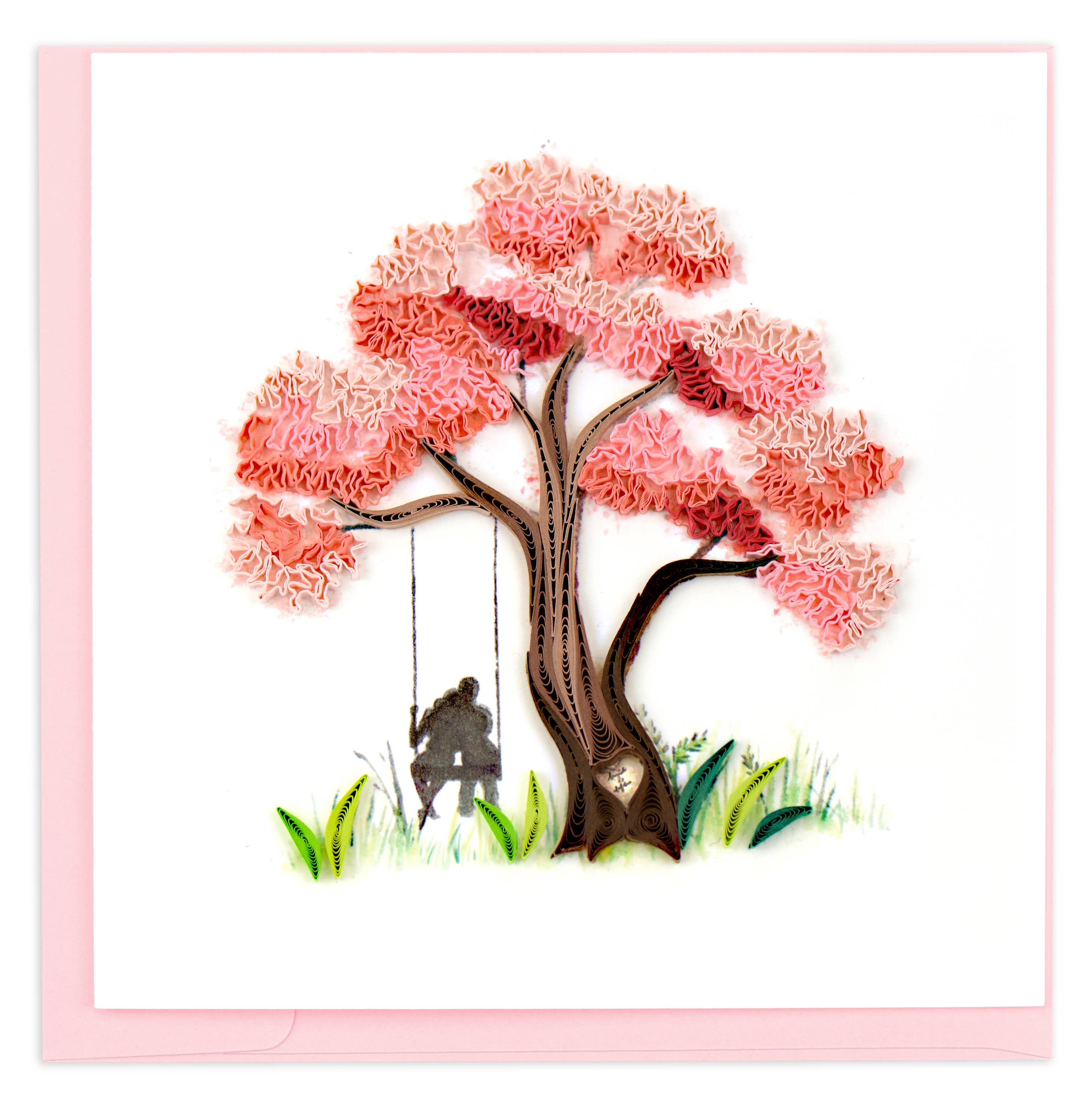 Quilled Greeting Card, "Blossoming Love"