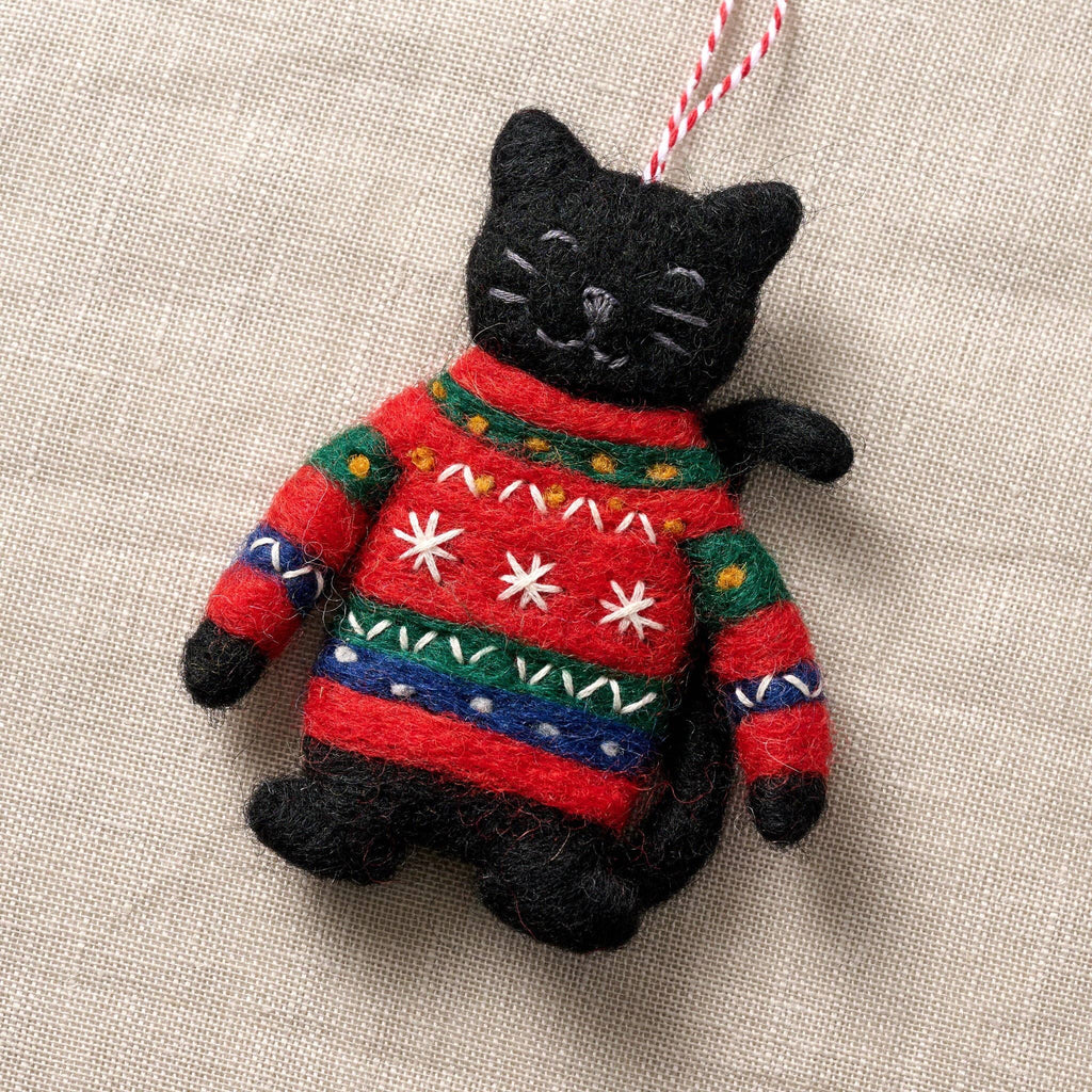 Kalo Ugly Sweater Cat Ornament