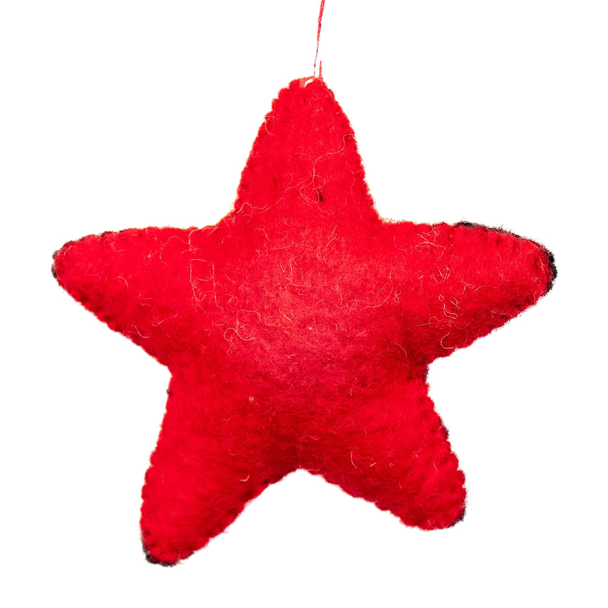 "Star" Santa Felt Ornament