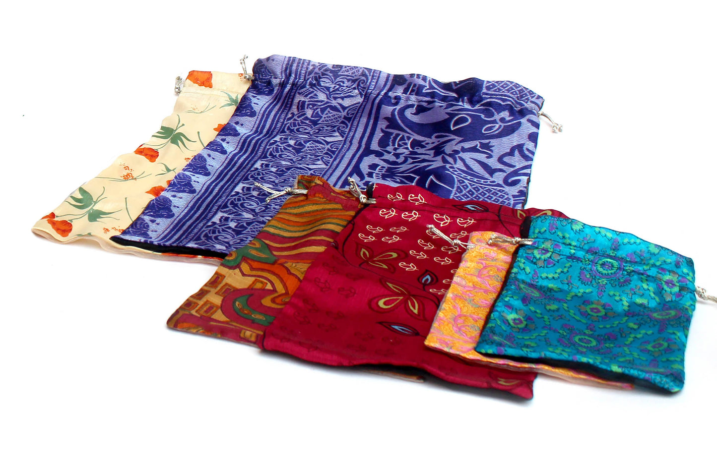Gift Bag, "Upcycled Silk Sari"