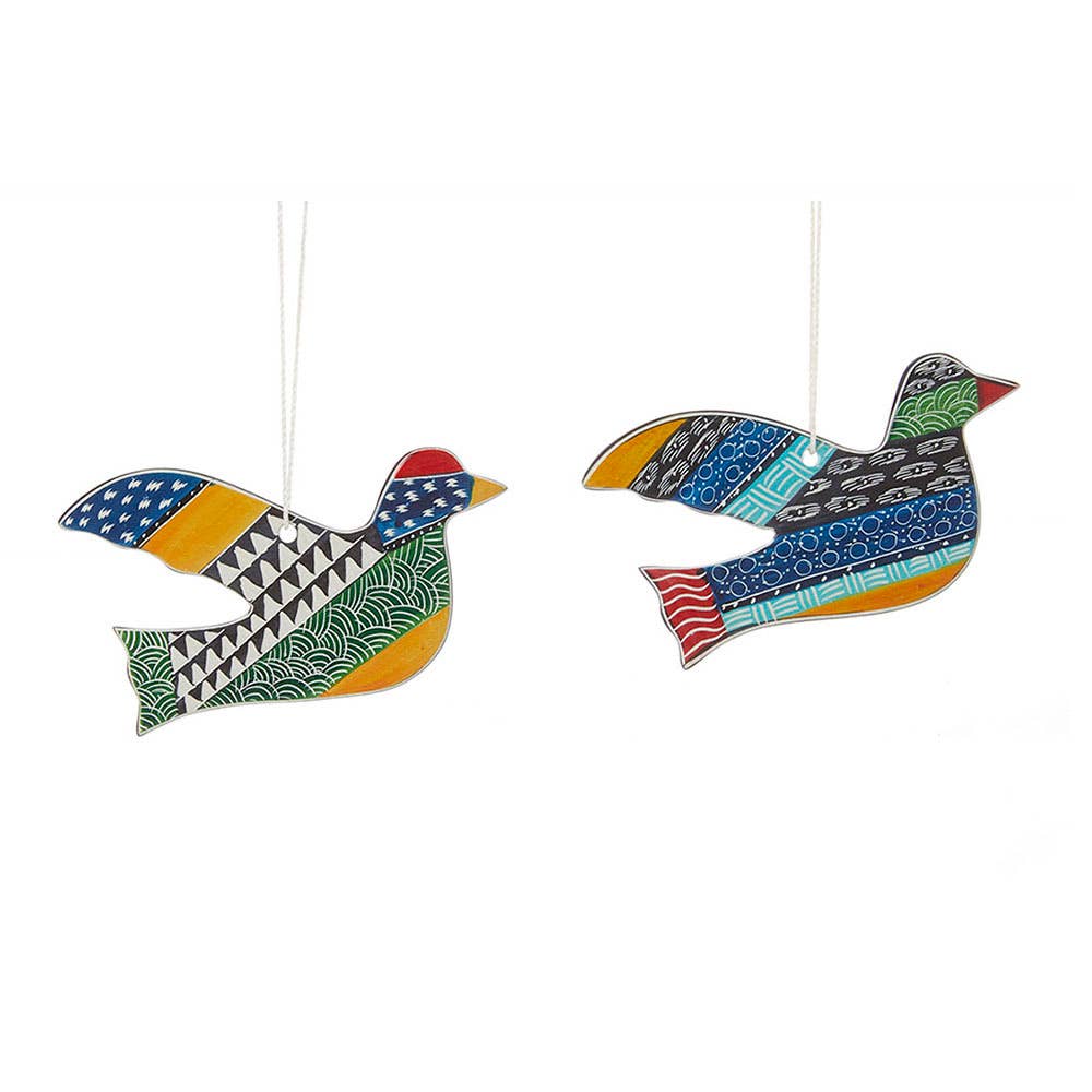 Soapstone Turtle Dove Ornaments^