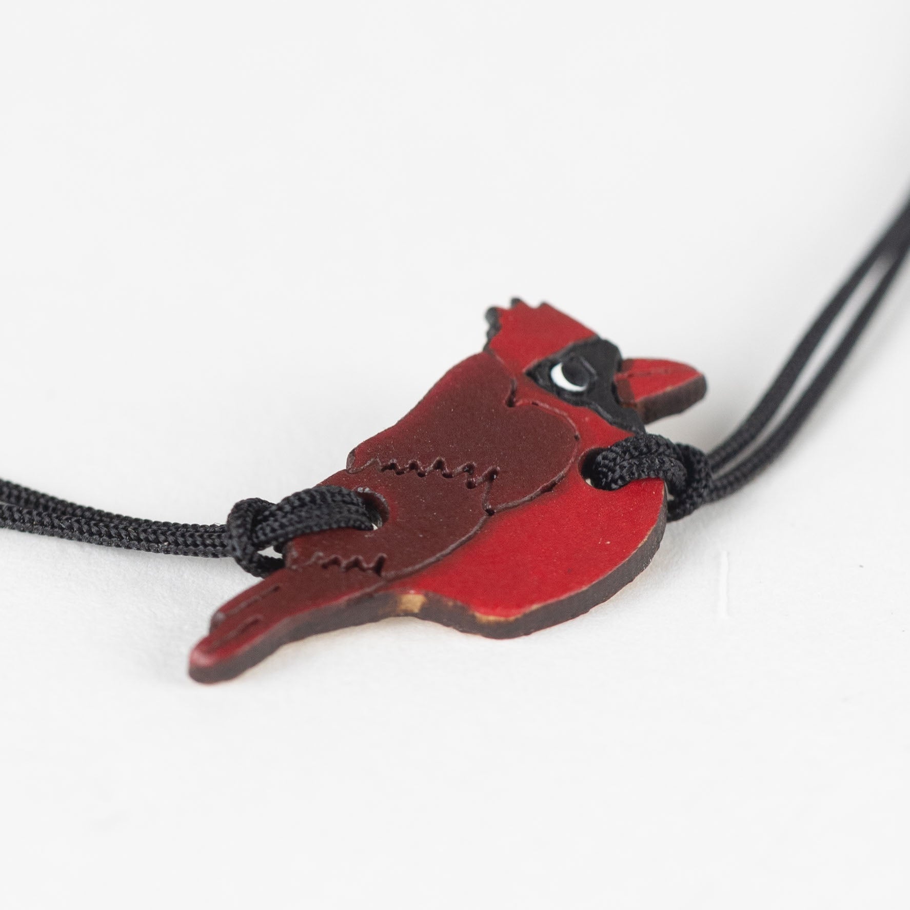 Bracelet cardinal M/2 gourd/acrylic adj red/blk