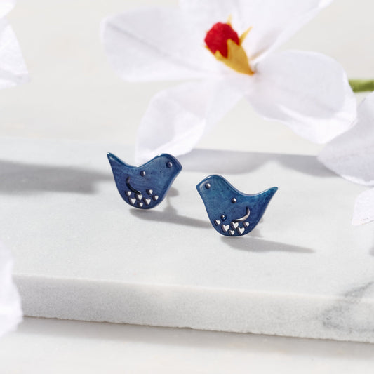 Tagua "Pisco Bird" Earrings