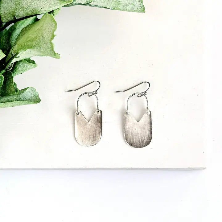 Earrings, "Hinged Padlock"