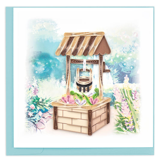 Quilled Greeting Card, "Wishing Well"