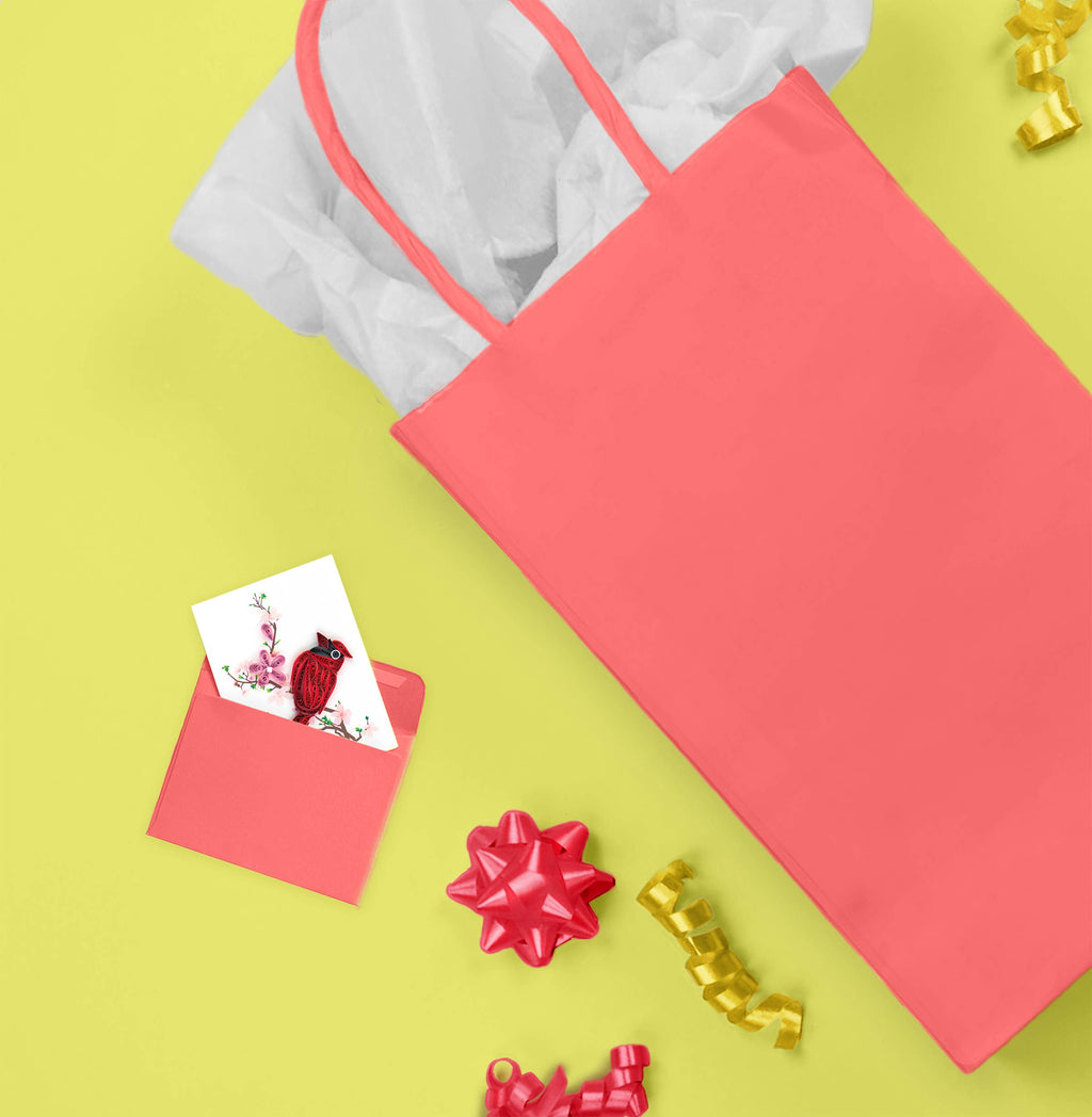 Quilled Gift Enclosure, "Cardinal"