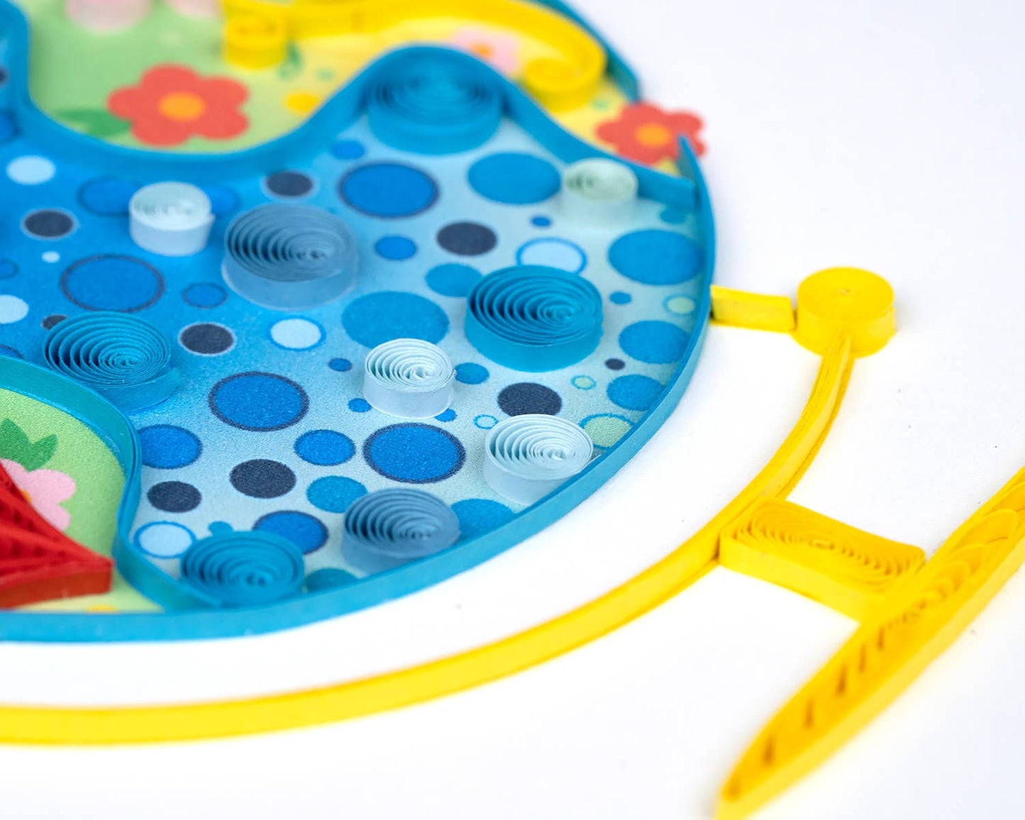 Quilled Greeting Card, "Floral Globe"