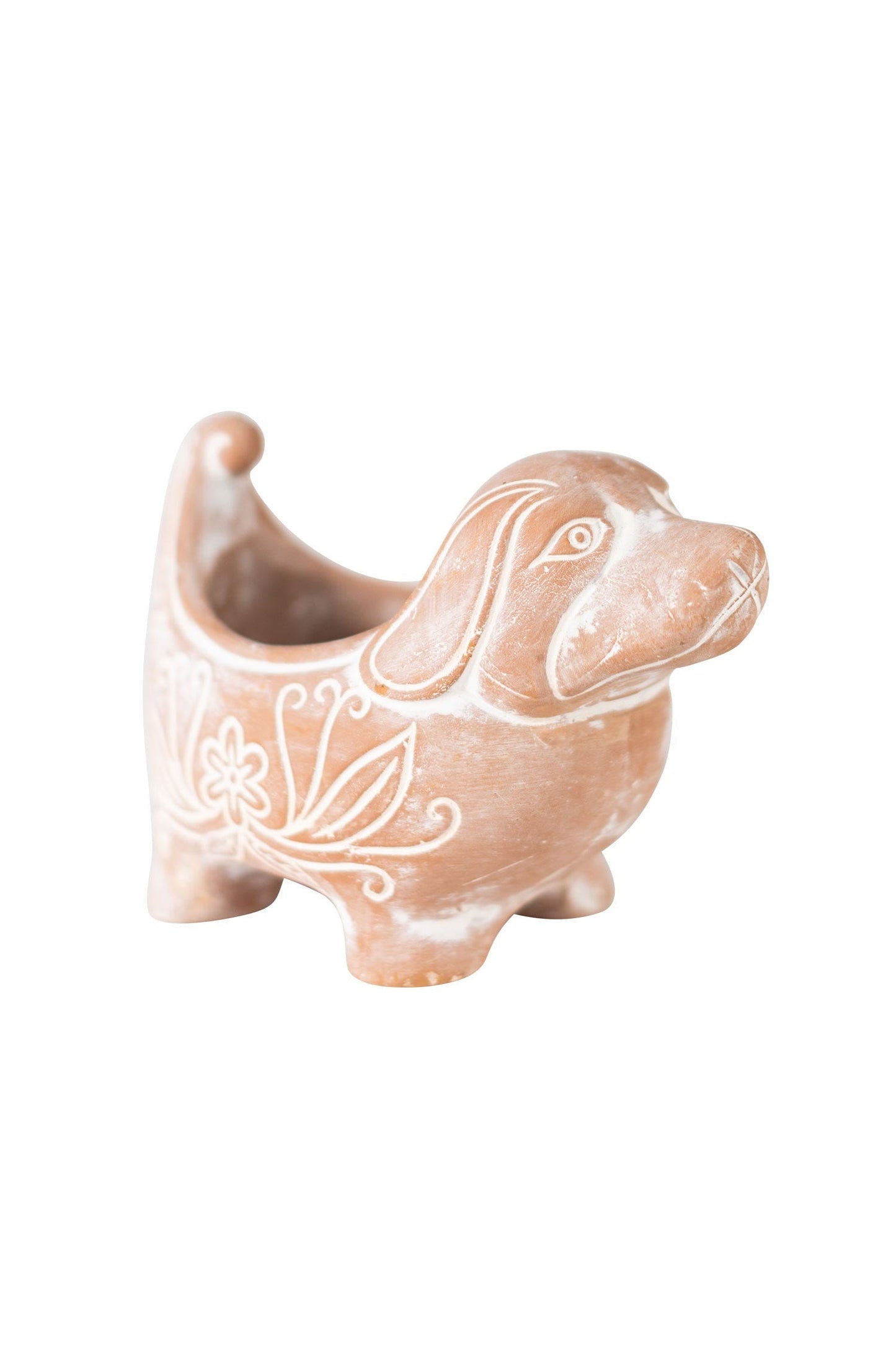 Terracotta Dog Planter, Small