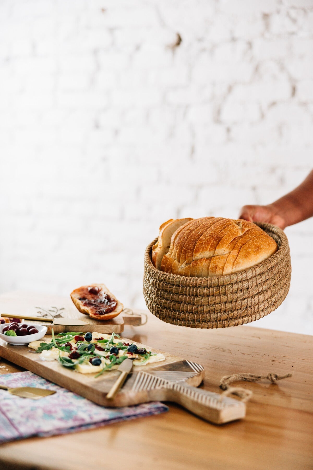 "Toasty" Round Bread Warmer Basket