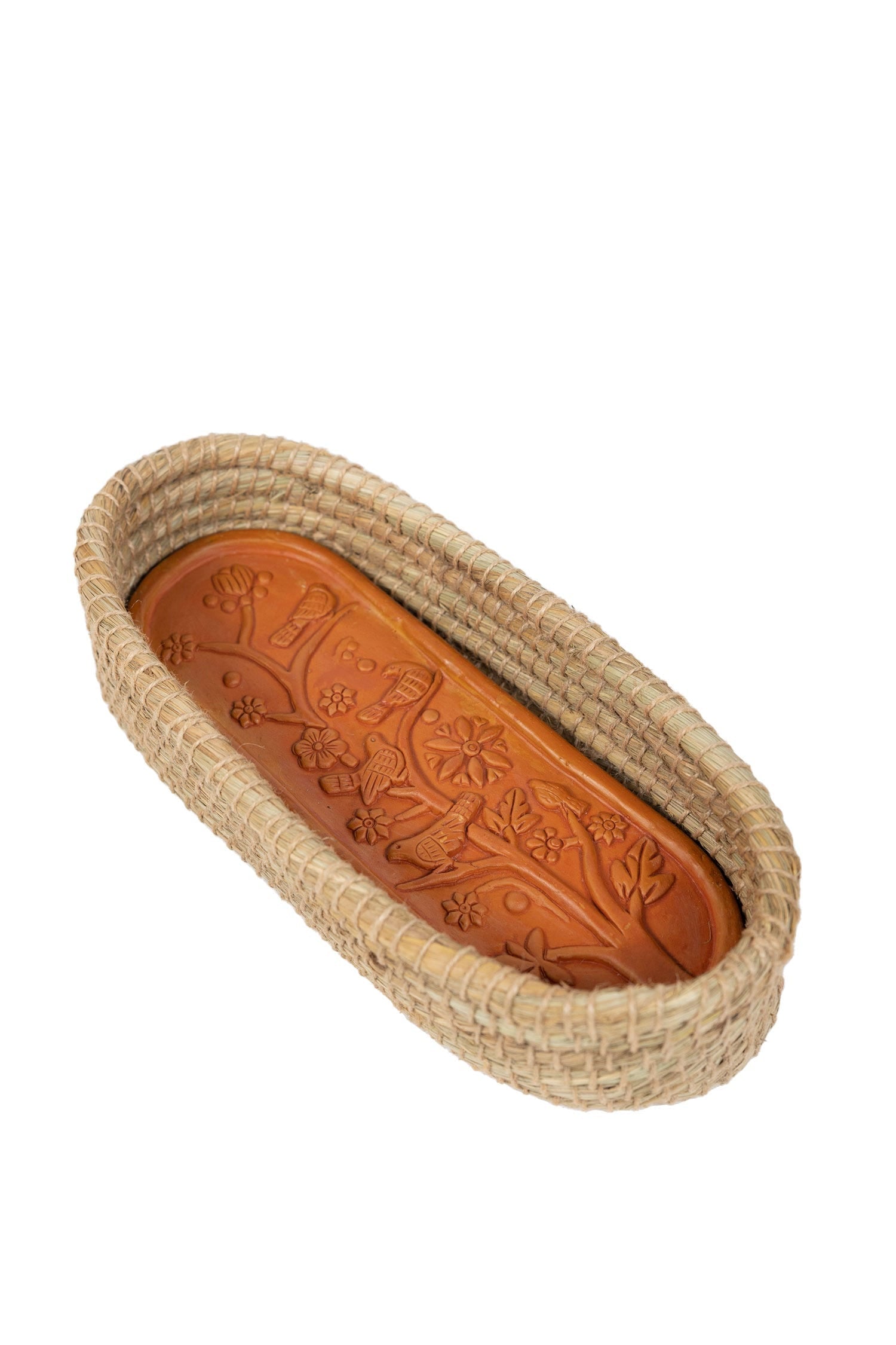 "Toasty" Long Terracotta insert Bread Warmer