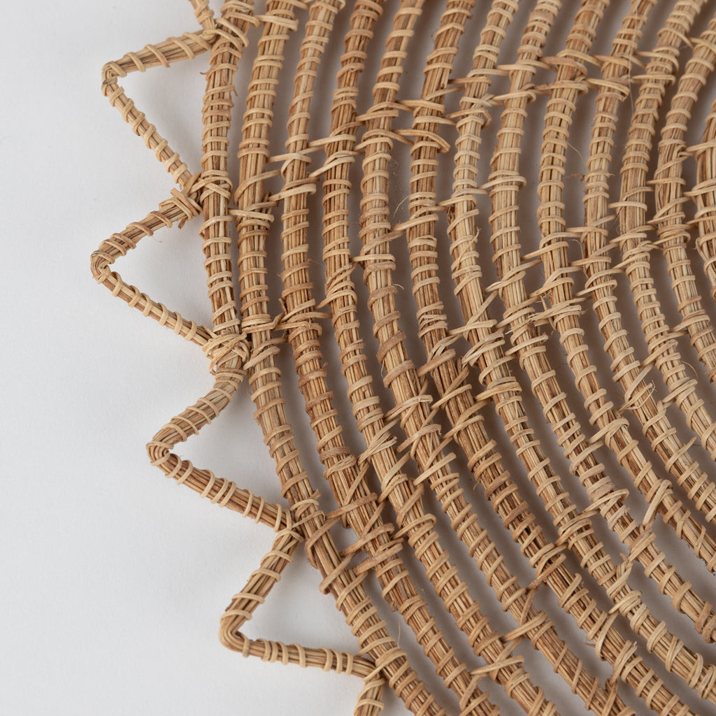 Placemat, "Sarpila" Round Handwoven