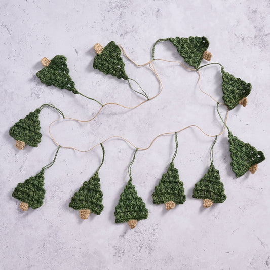 Garland trees crochet trees 4.5ftL green/natural