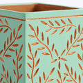 Tila Terracotta Debossed Leaf Planter