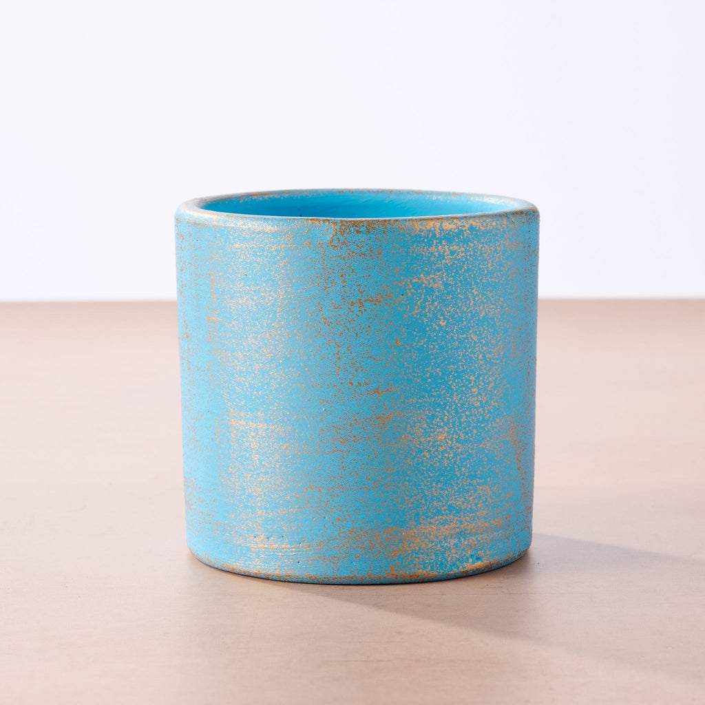 Chota Terracotta Mini Planter - Light Blue
