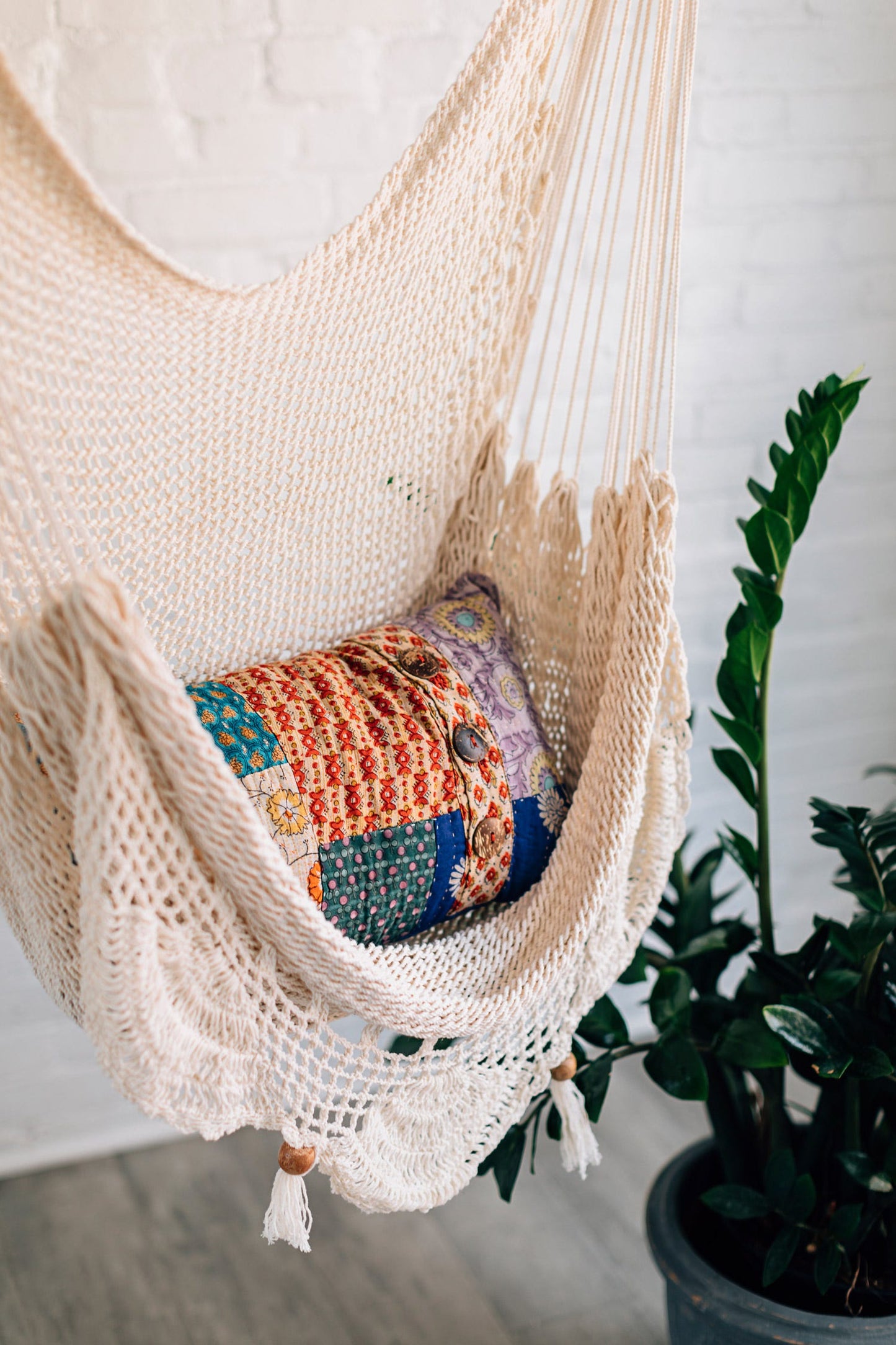 Pillow recyc sari 19x11 asst