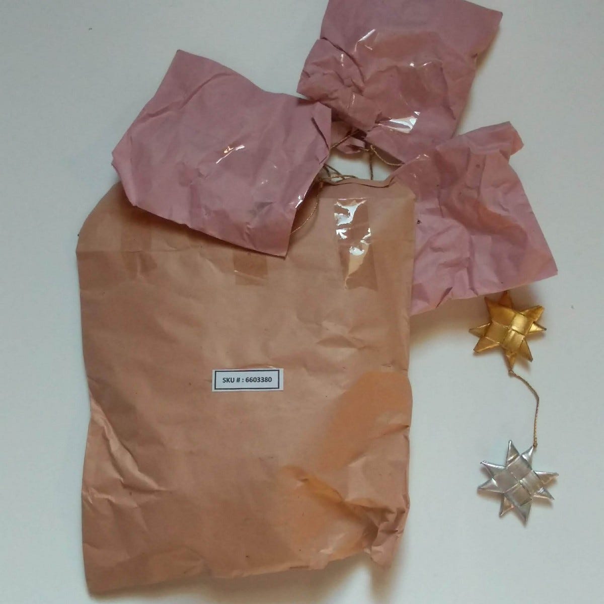 Valance stars M/3 palm leaf 37Wx23H gold/silver