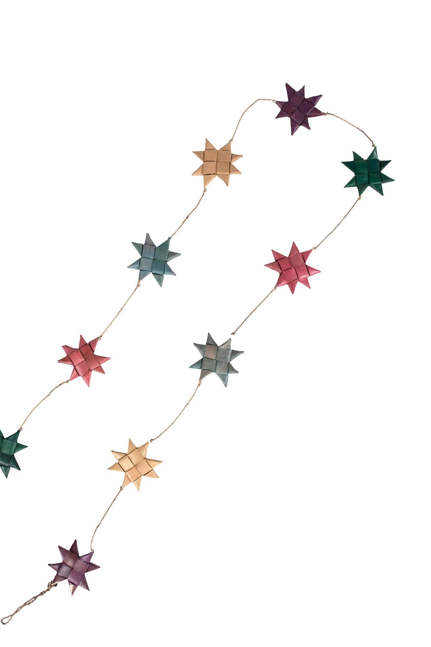 Garland stars M/3 palm leaf 14ft pastels
