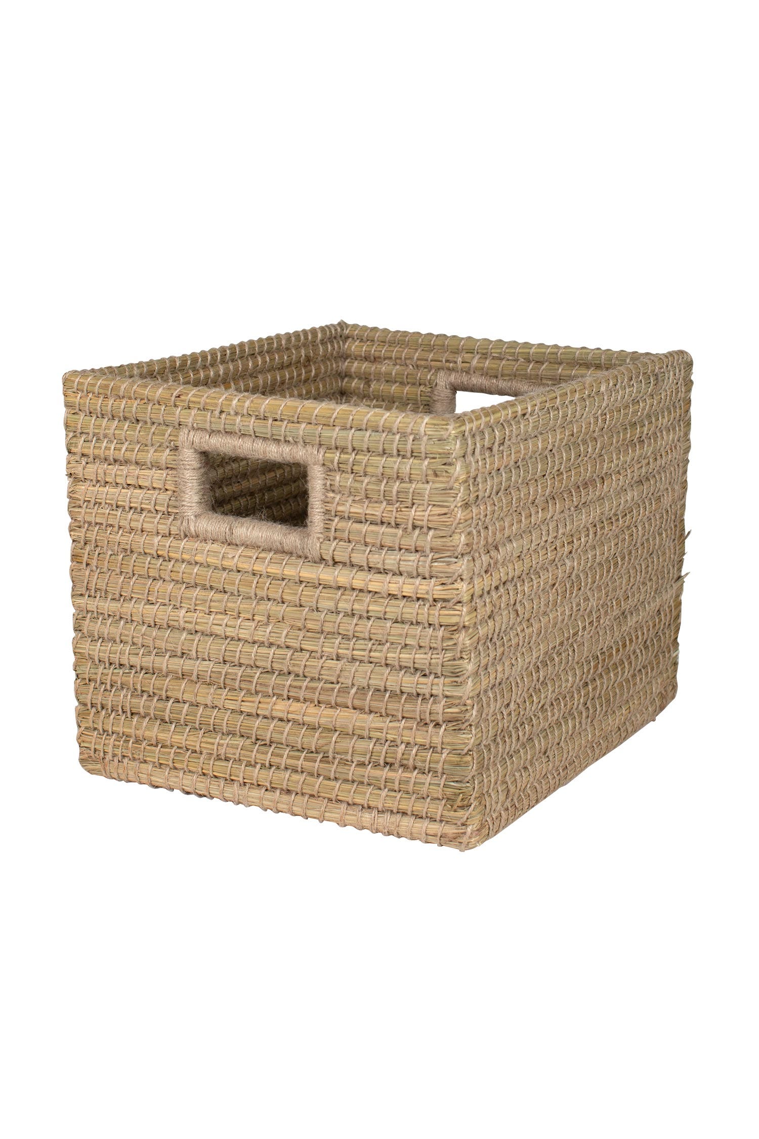 Basket jute wrapped kaisa 15x14x12H natural