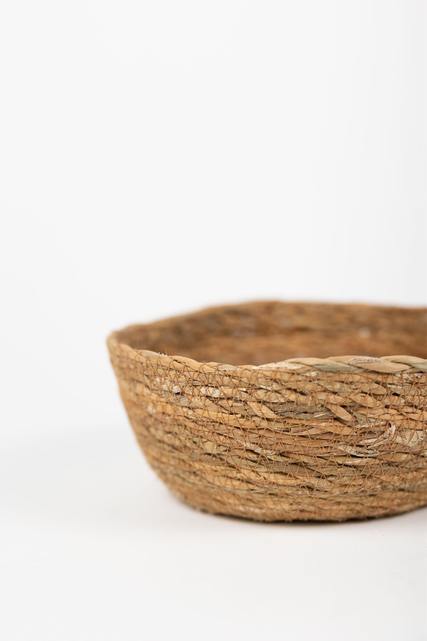 Basket machine stitched hogla grass 6Dx3H natural