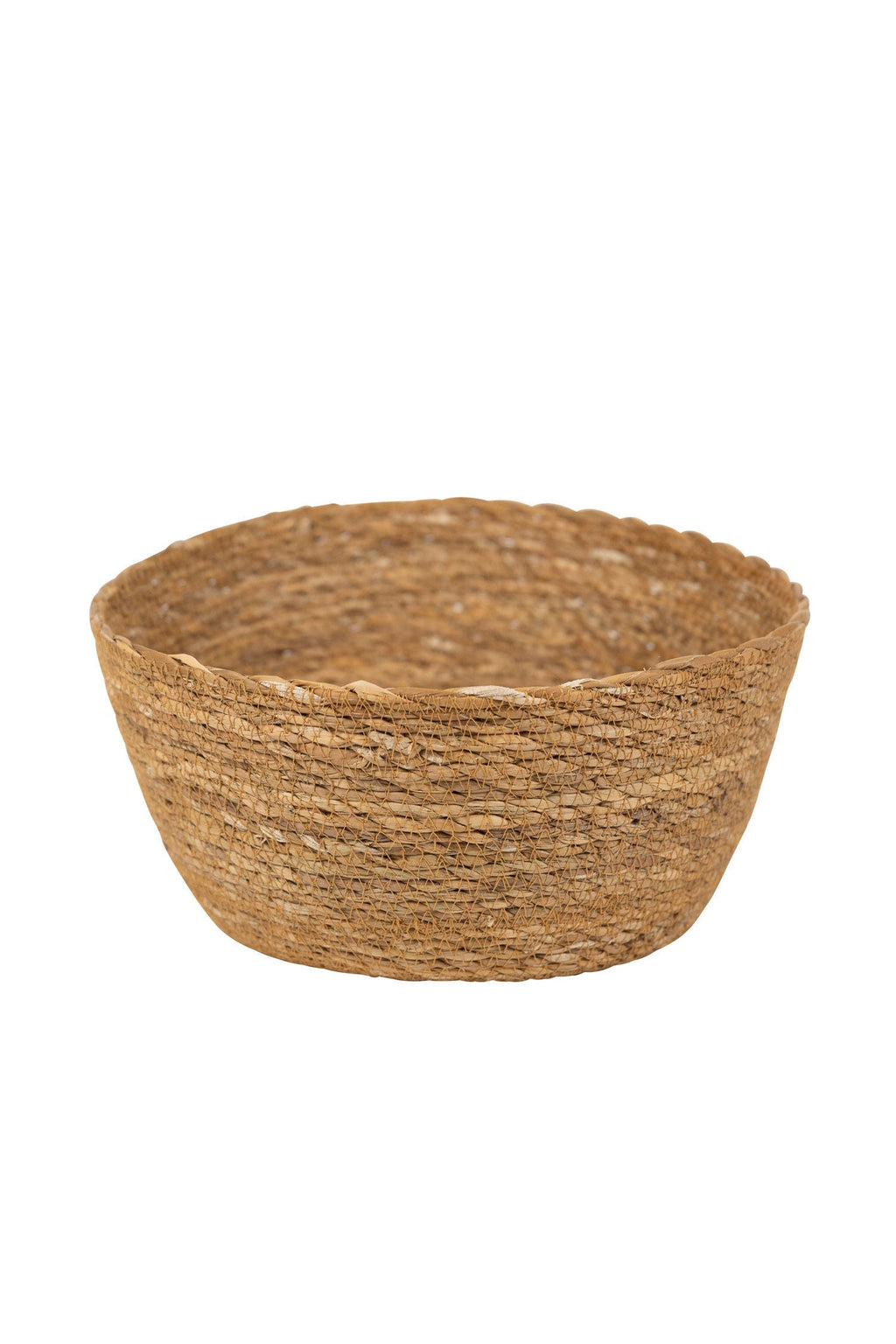Basket machine stitched hogla grass 9Dx4H natural