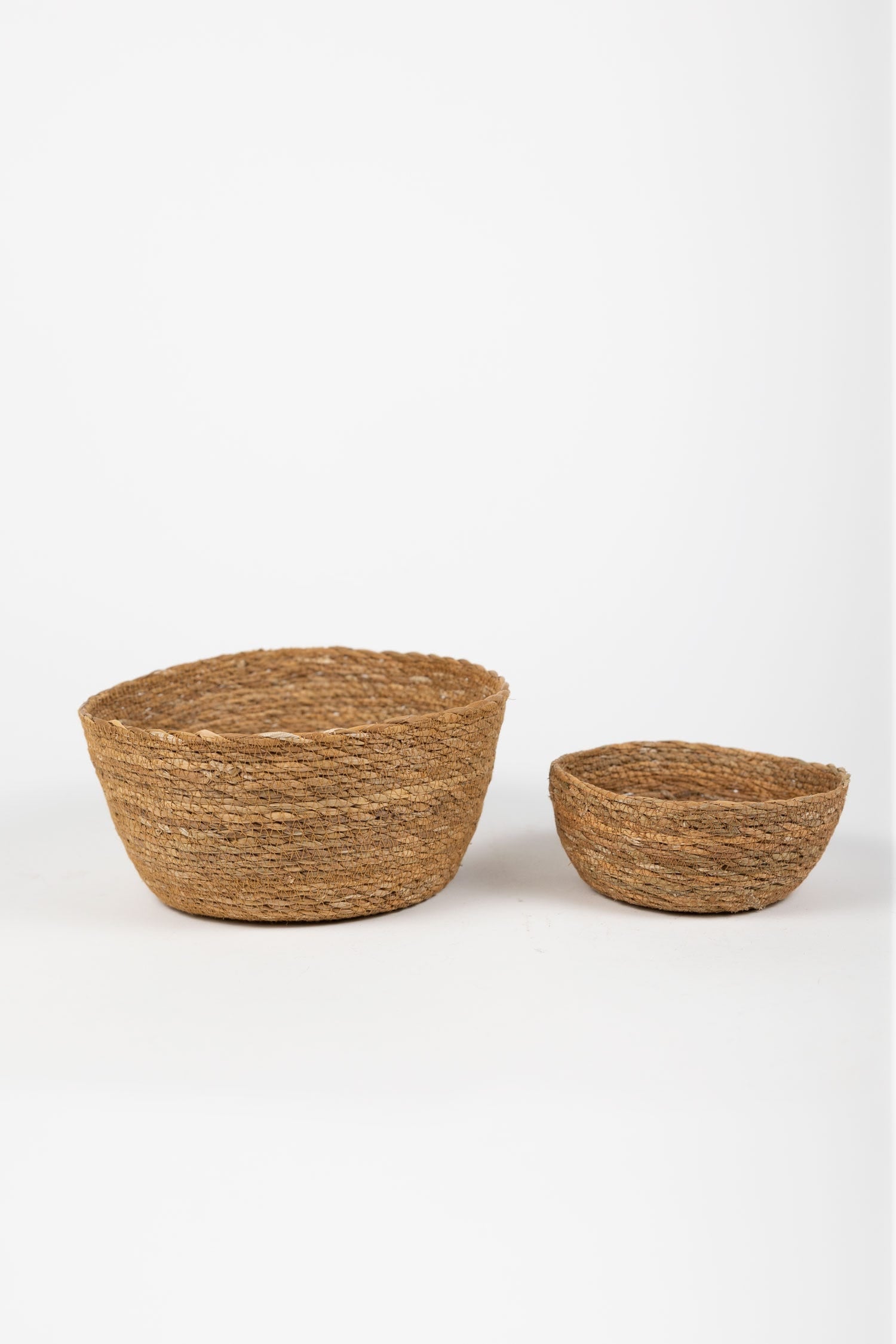 Basket machine stitched hogla grass 9Dx4H natural