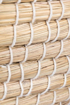 Basket bowl cotton wrap kaisa grass 14Dx6H natural