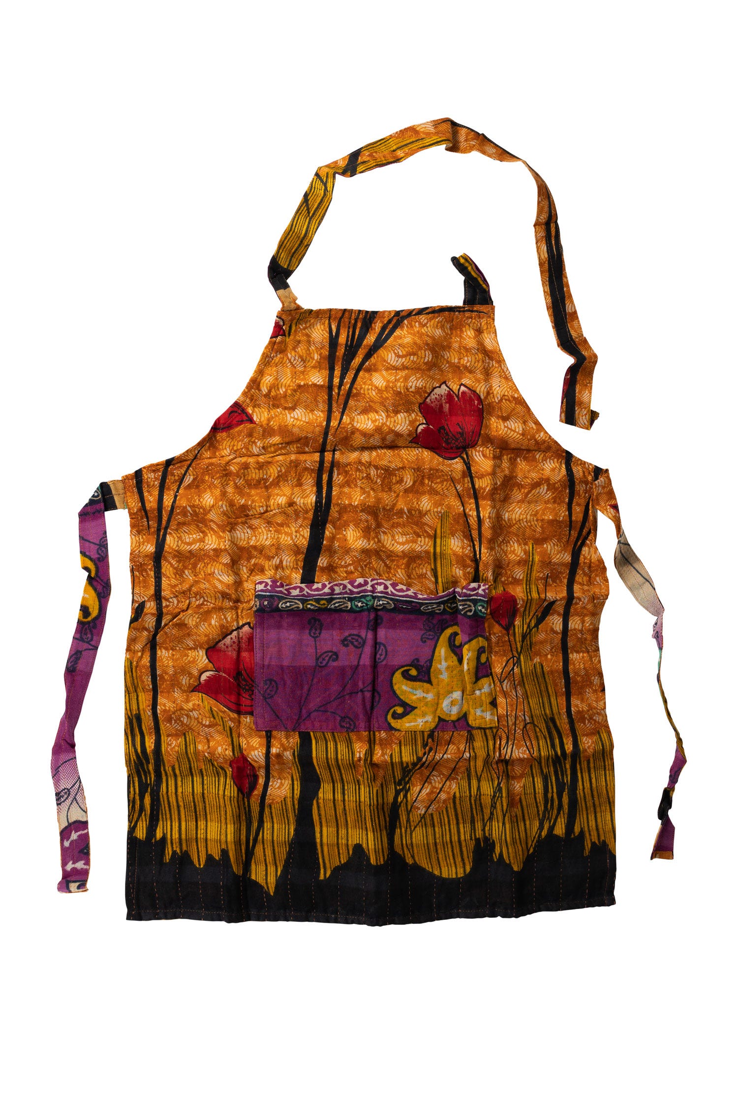 Apron children's w/pocket sari 24Ls20W assorted