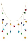 Valance, Upcycled Sari Stars