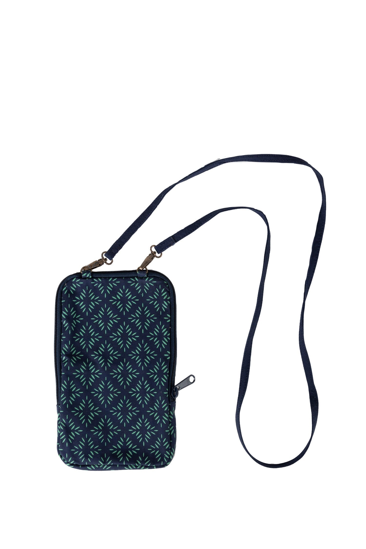 Bag festive cross body dnmds cttn 5Wx9H navy/teal