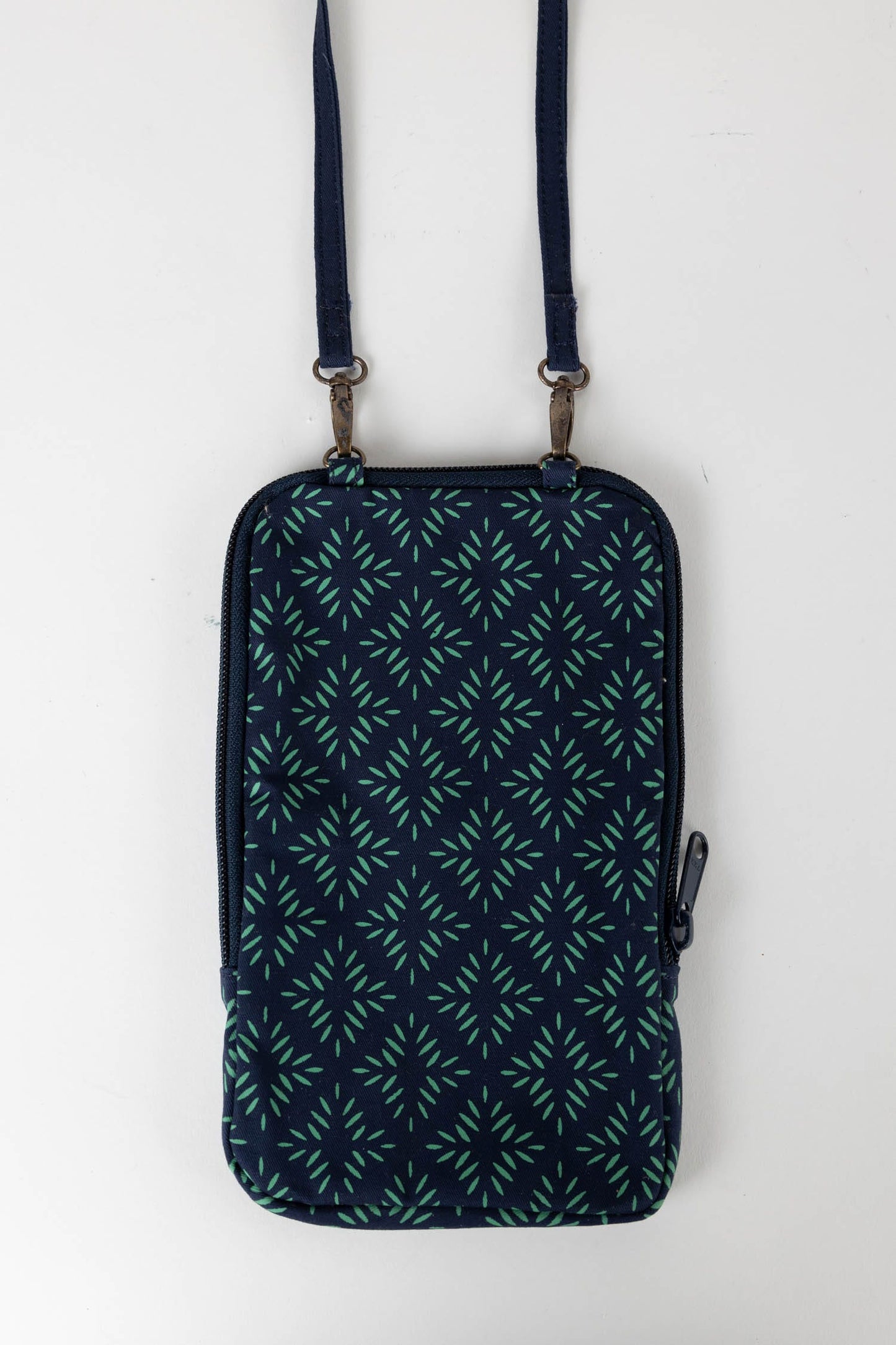 Bag festive cross body dnmds cttn 5Wx9H navy/teal