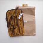 Bag festive cross body herrbn cttn 5Wx9H yel/brn