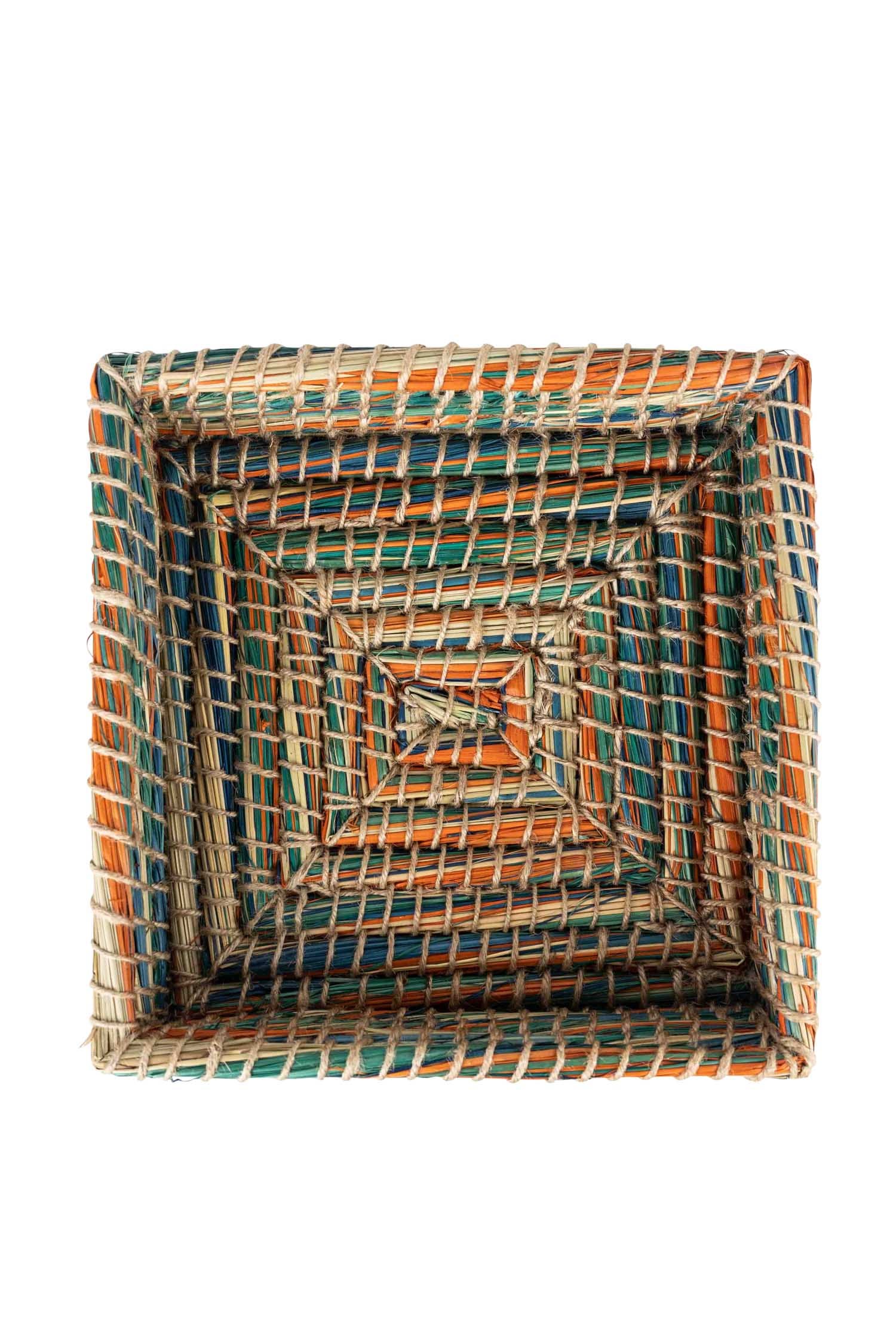 Basket sq casserole kaisa 9.75sqx2.5H multi