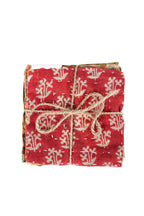 Coasters s/4 square kantha stitched sari 4sq asst