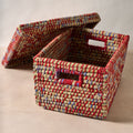 Basket file/storage k-grass/sari 19Lx14Wx10.5 asst