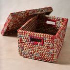 Basket file/storage k-grass/sari 19Lx14Wx10.5 asst
