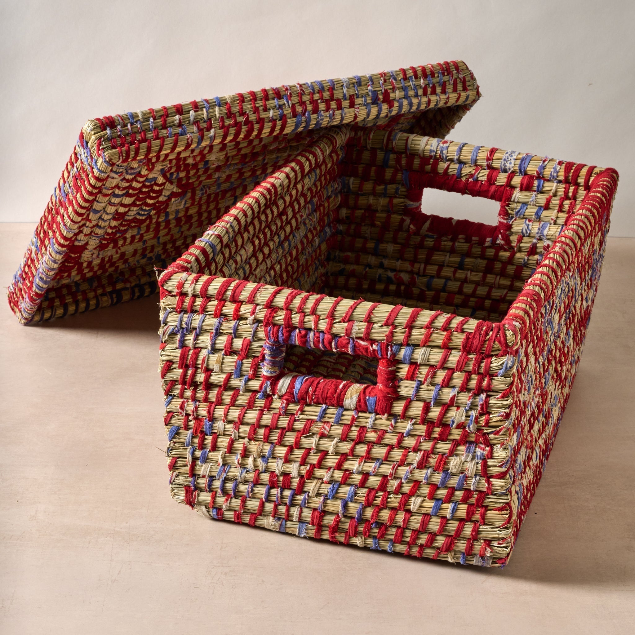 Basket file/storage k-grass/sari 19Lx14Wx10.5 asst