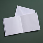 Card tree of triangles M/3 paper 5.5sq white/multi