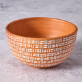 Lattice Lines Terracotta Bowl - Ten Thousand Villages