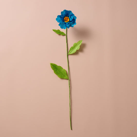 Silk Paper Cosmo Flowers - Blue