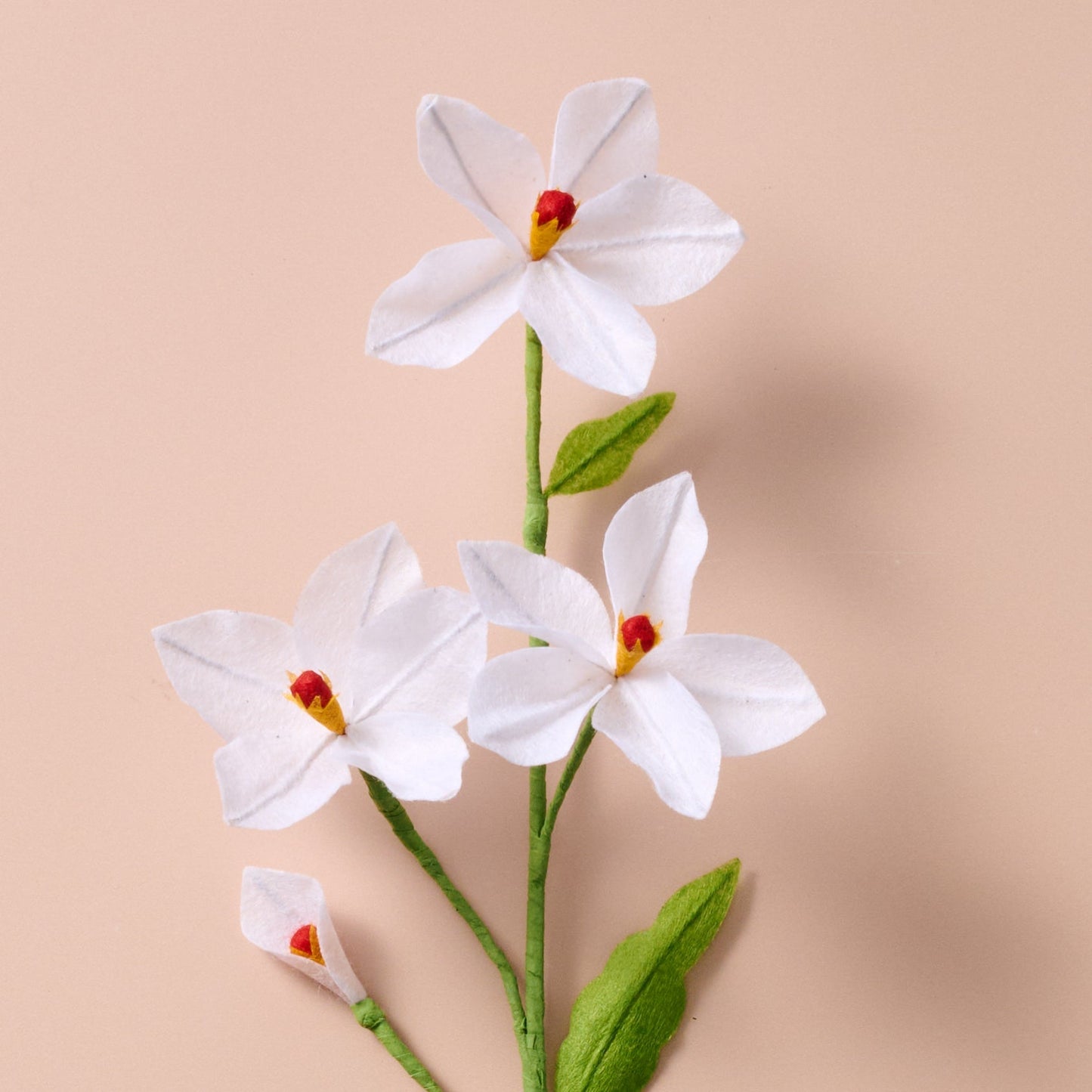 Silk Paper Paperwhite Flowers -White