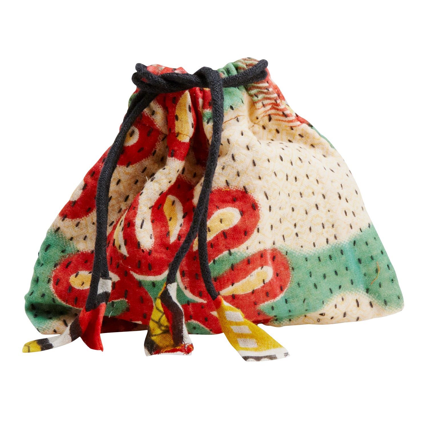 Bag w/drawstring sari 6W asst