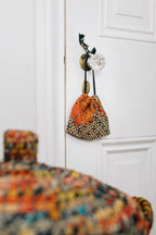 Bag w/drawstring sari 6W asst