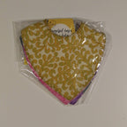 Bibs set/3 sari/terry cloth 7L white/asst