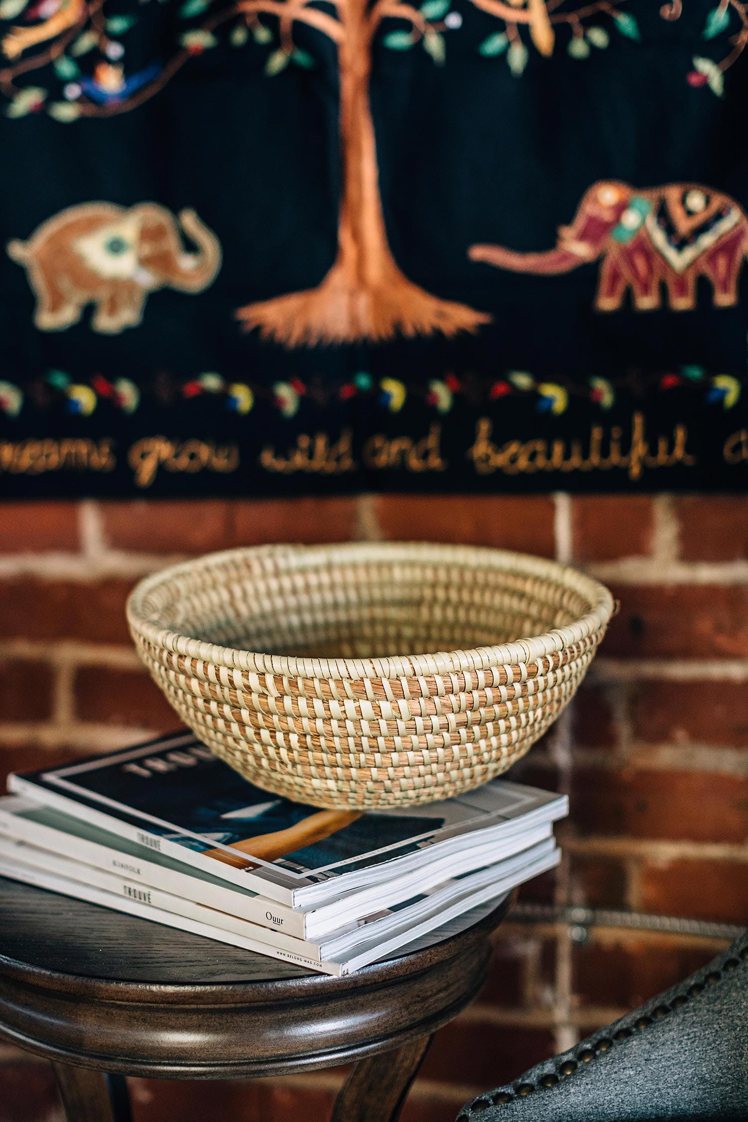 Basket bowl kaisa grass 11Dx5 natural