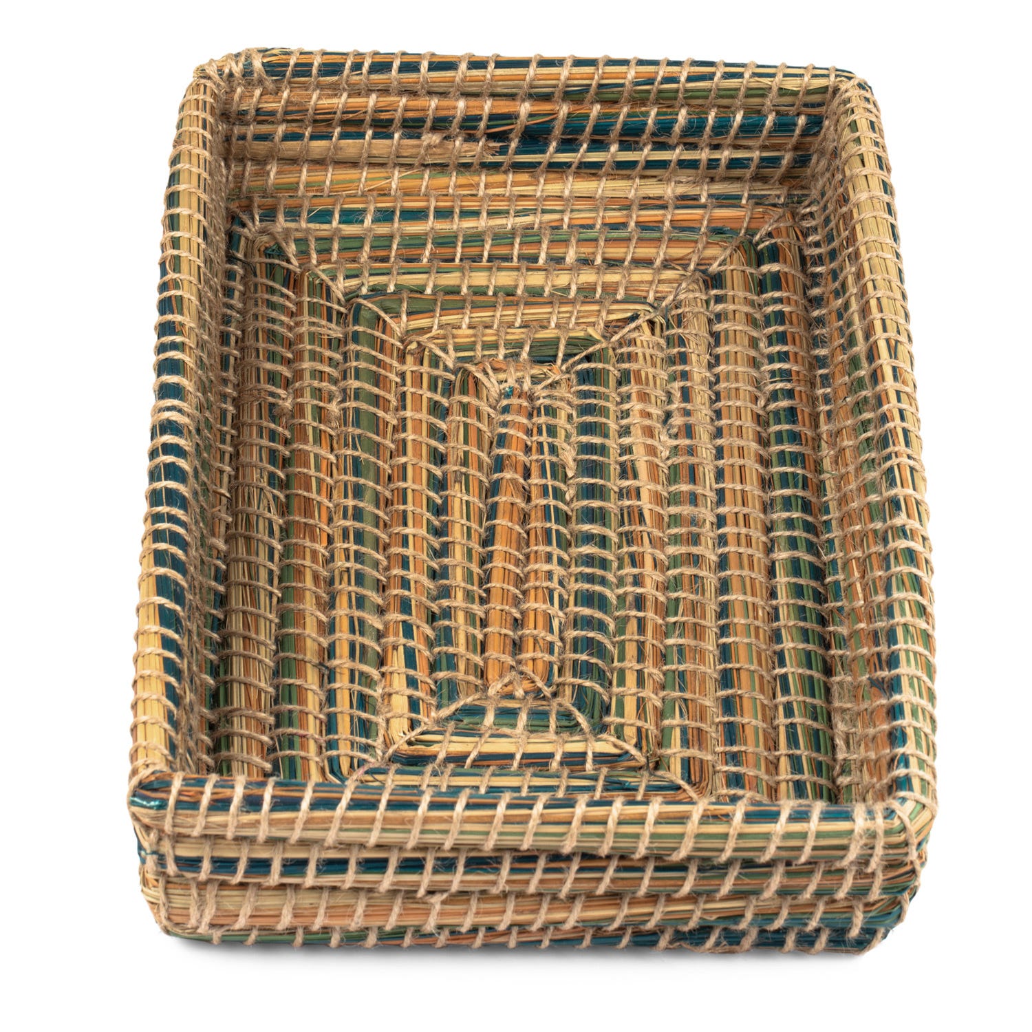 Basket casserole f/9x13 kaisa 15x10 nat/grn