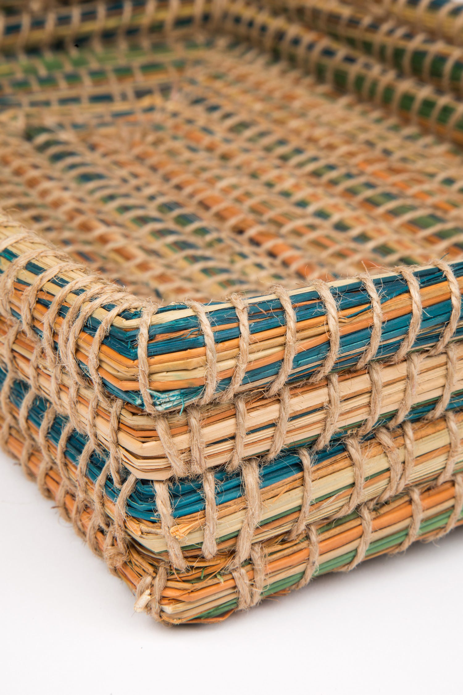 Basket casserole f/9x13 kaisa 15x10 nat/grn
