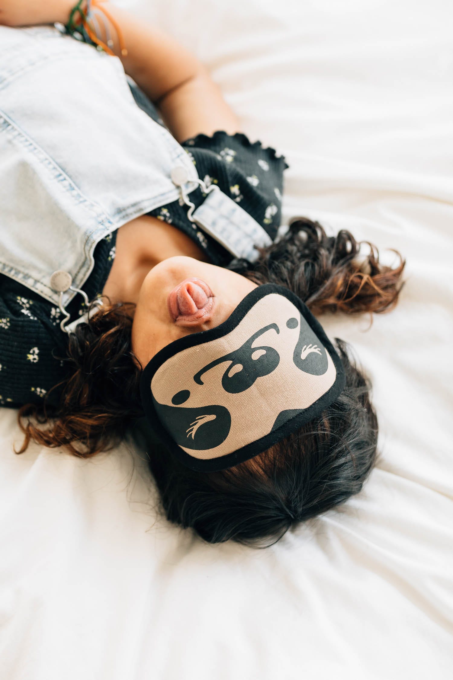 Velvet Lined Sleep Mask, "Slothy"