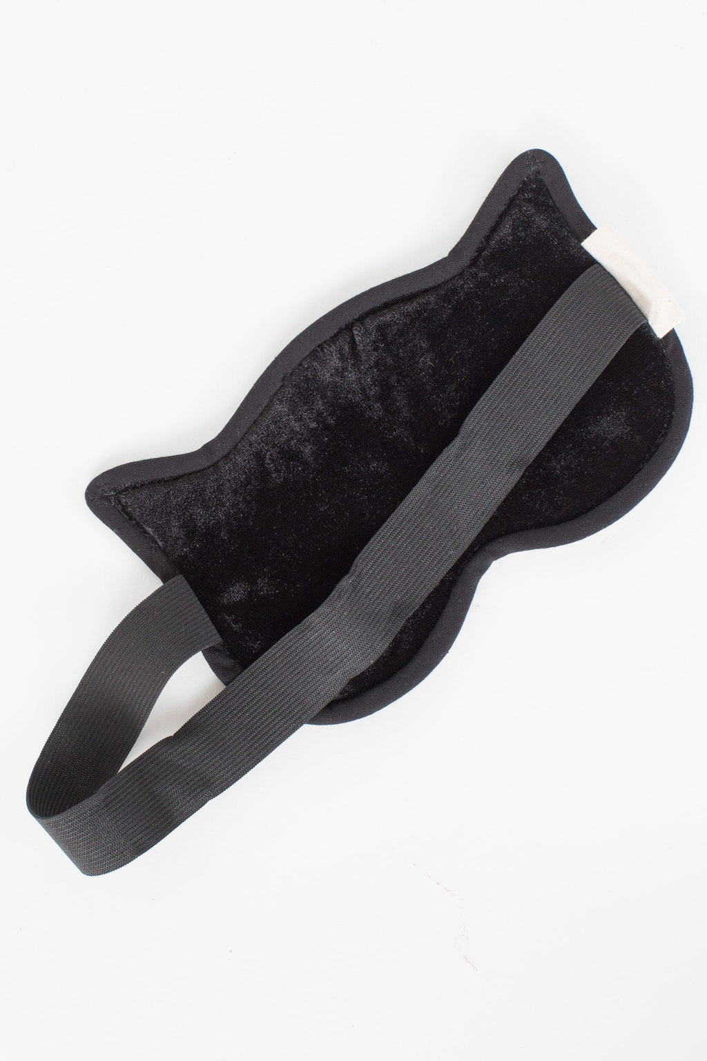 Sleep mask Cat Nap cotton/velvet 7Wx4 white/black